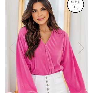 Pink Lily Barbie Pink medium Body Suit